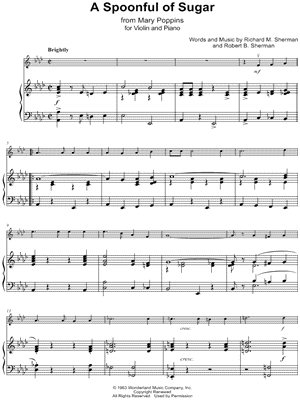 A Spoonful of Sugar - Violin & Cello