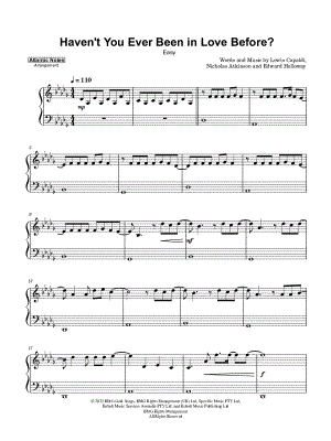 Haven't You Ever Been in Love Before? [easy]