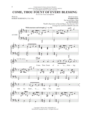 Come, Thou Fount of Every Blessing