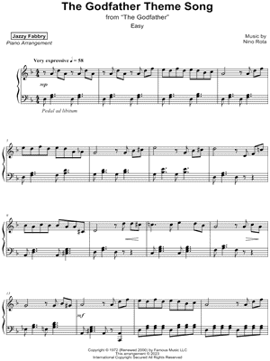 The Godfather Theme [easy] by Jazzy Fabbry - Sheet Music