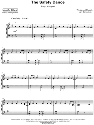 The Safety Dance [easy - abridged]