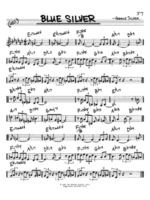 Blue Silver by Horace Silver - Sheet Music