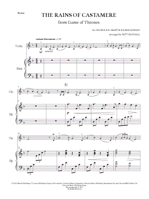 The Rains of Castamere - Violin & Harp
