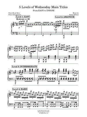 5 Levels of Wednesday Main Titles