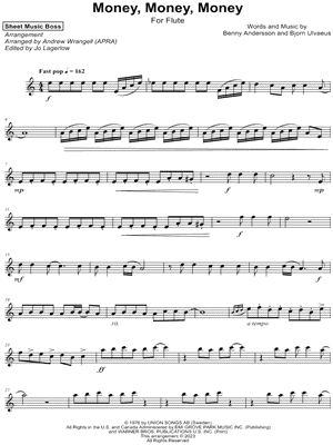 Money, Money, Money by Sheet Music Boss - Sheet Music