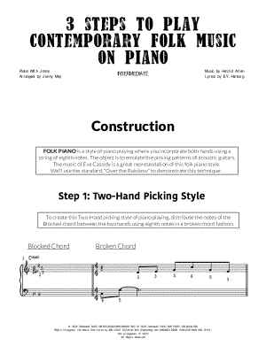 3 Steps to Play Contemporary Folk Music on Piano - PWJ