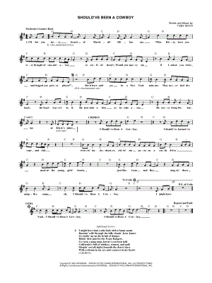 Should've Been a Cowboy