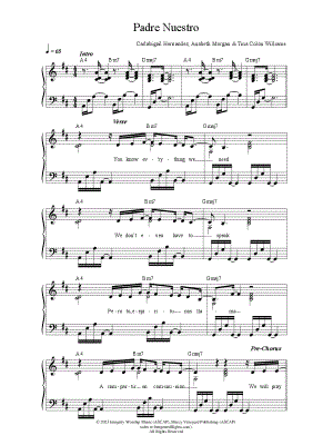 Padre Nuestro by Vineyard Worship - Sheet Music