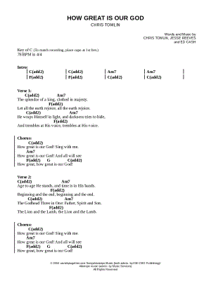 How Great Is Our God