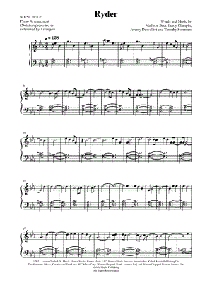 Ryder by MUSICHELP - Sheet Music