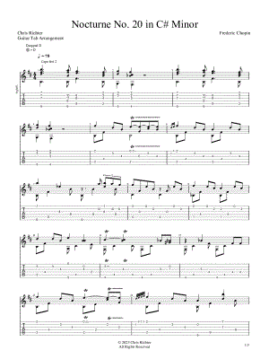 Nocturne No. 20 in C# Minor