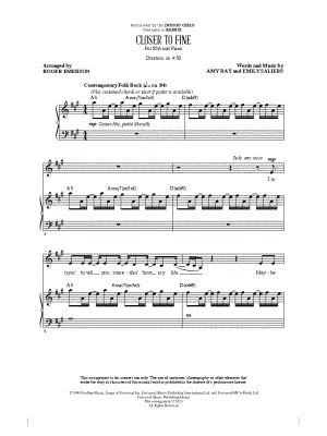 Closer to Fine by Indigo Girls - Sheet Music