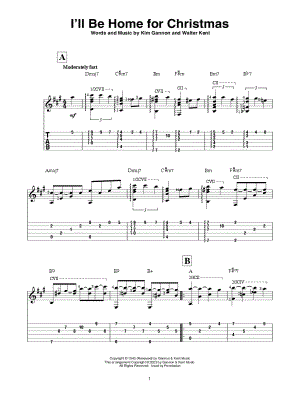 I'll Be Home for Christmas by Walter Kent - Sheet Music