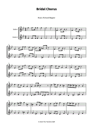 Bridal Chorus - Violin Duet