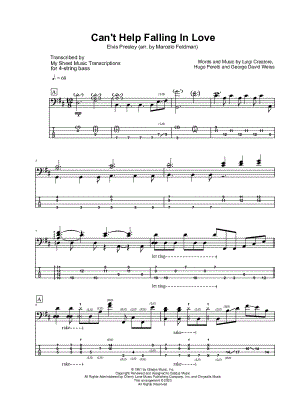 Can't Help Falling in Love by My Sheet Music Transcriptions - Sheet Music