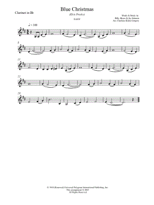 Blue Christmas [easy]