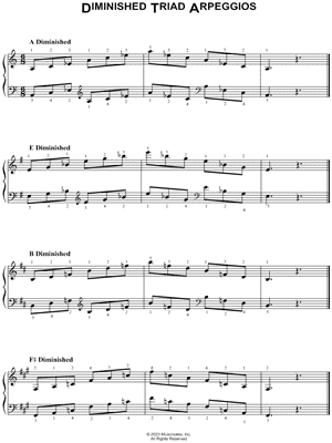 Diminished Triad Arpeggios