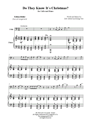Do They Know It's Christmas? - Cello & Piano
