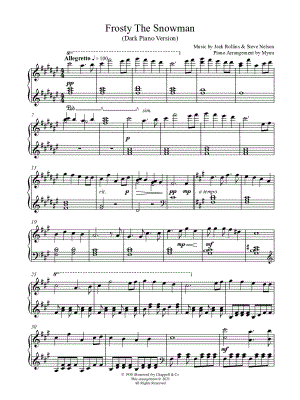 Frosty the Snowman (Dark Piano Version)