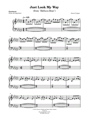 Just Look My Way by Pianthesia - Sheet Music