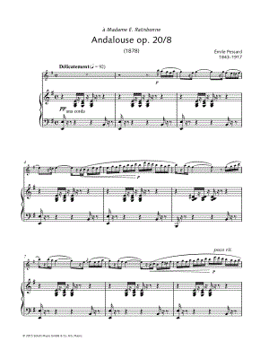 Andalouse op. 20/8 - Flute & Piano