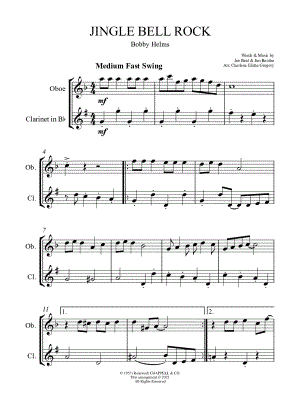 Jingle Bell Rock - Oboe & Clarinet Duet