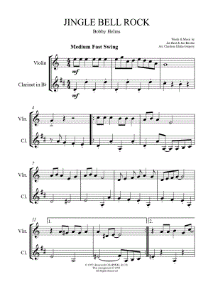 Jingle Bell Rock - Violin & Duet