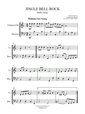 Jingle Bell Rock - Clarinet & Bassoon