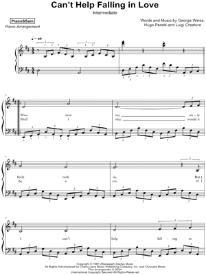 Can't Help Falling in Love [intermediate]