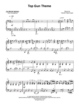 Top Gun Anthem by Jon Michael Ogletree - Sheet Music
