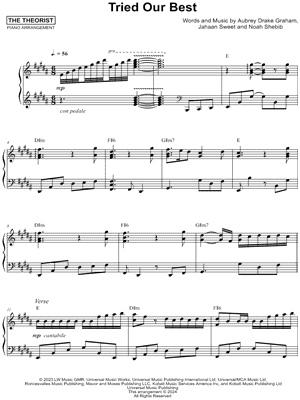 Tried Our Best by The Theorist - Sheet Music