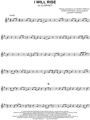 I Will Rise by Chris Tomlin - Sheet Music
