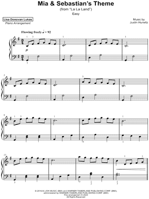 Mia & Sebastian's Theme [easy]