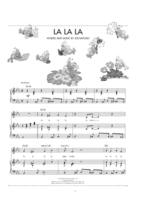 La La La from Sesame Street - Sheet Music