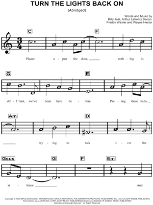 Turn the Lights Back On [abridged]