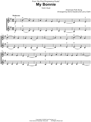 My Bonnie - Violin Duet