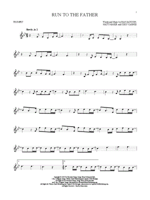 Run to the Father by Cody Carnes - Sheet Music