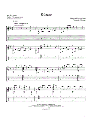 Tristeza (Goodbye Sadness)