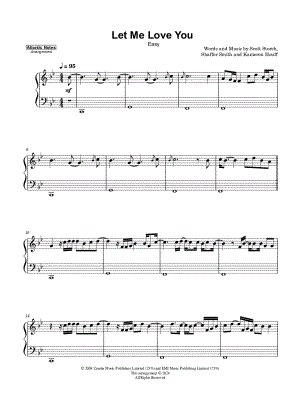 Let Me Love You [easy]