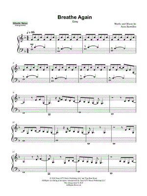 Breathe Again [easy]