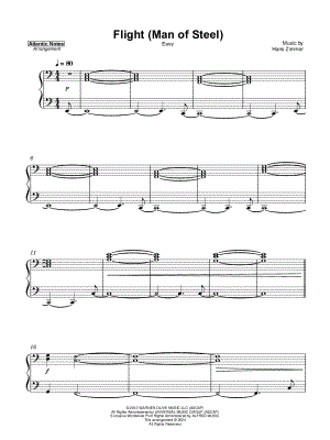 Flight (Man of Steel) by Atlantic Lights - Sheet Music