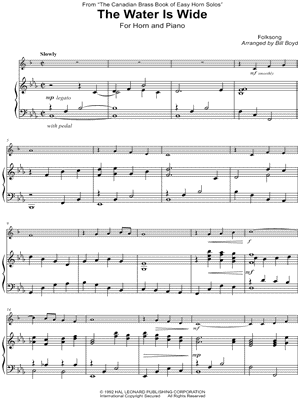 The Water Is Wide - French Horn & Piano