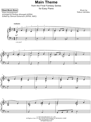 Final Fantasy: Main Theme [easy]