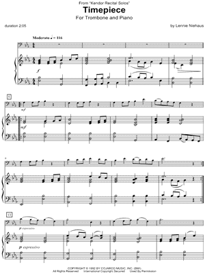 Timepiece - Trombone & Piano