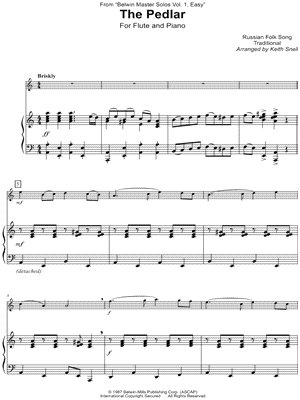 The Pedlar (Korobeiniki) - Flute & Piano
