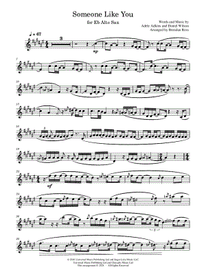 Someone Like You by Brendan Ross - Sheet Music