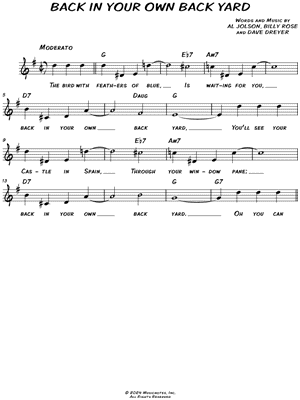 Back In Your Own Back Yard