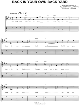 Back In Your Own Back Yard