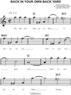 Back In Your Own Back Yard