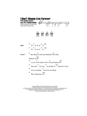 I Don't Wanna Live Forever